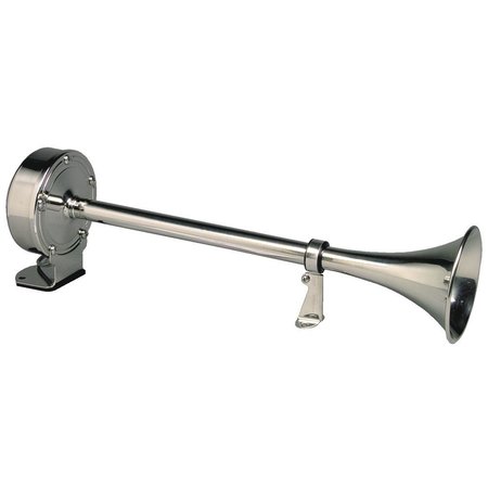 SCHMITT & ONGARO MARINE Schmitt &amp; Ongaro Deluxe All-Stainless Single Trumpet Horn - 12V 10027